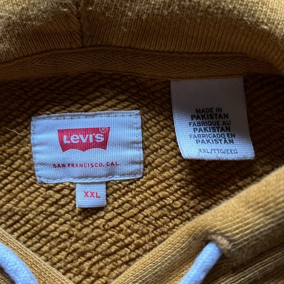 *VINTAGE* yellow Levi’s hoodie XXL - Picture 5 of 8